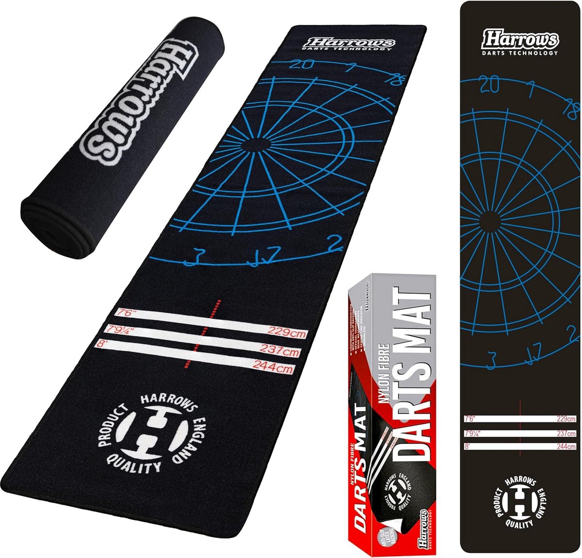 Dartsmat voor Professioneel Darten - Vloerbescherming en Oche - 300 x 65 cm
