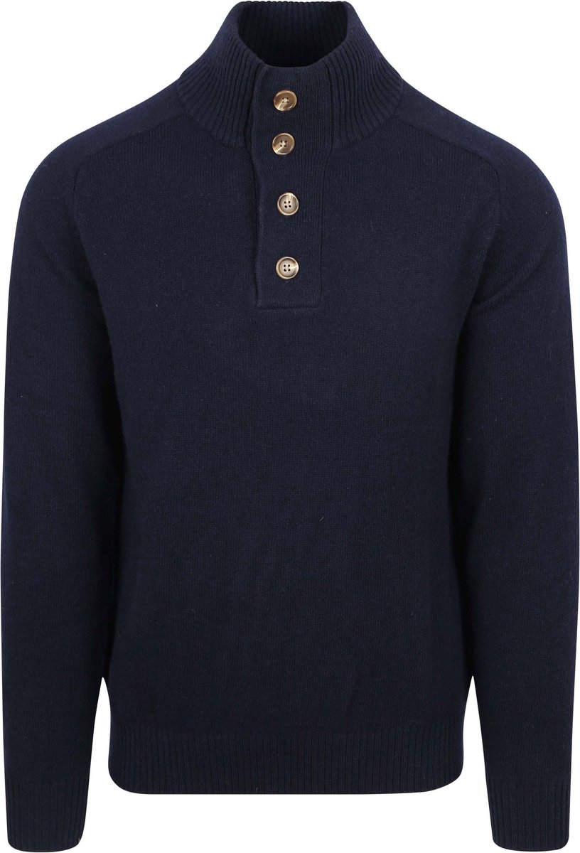 Steppin' Out Mocker Trui Lamswol Navy - Maat 3XL - Heren