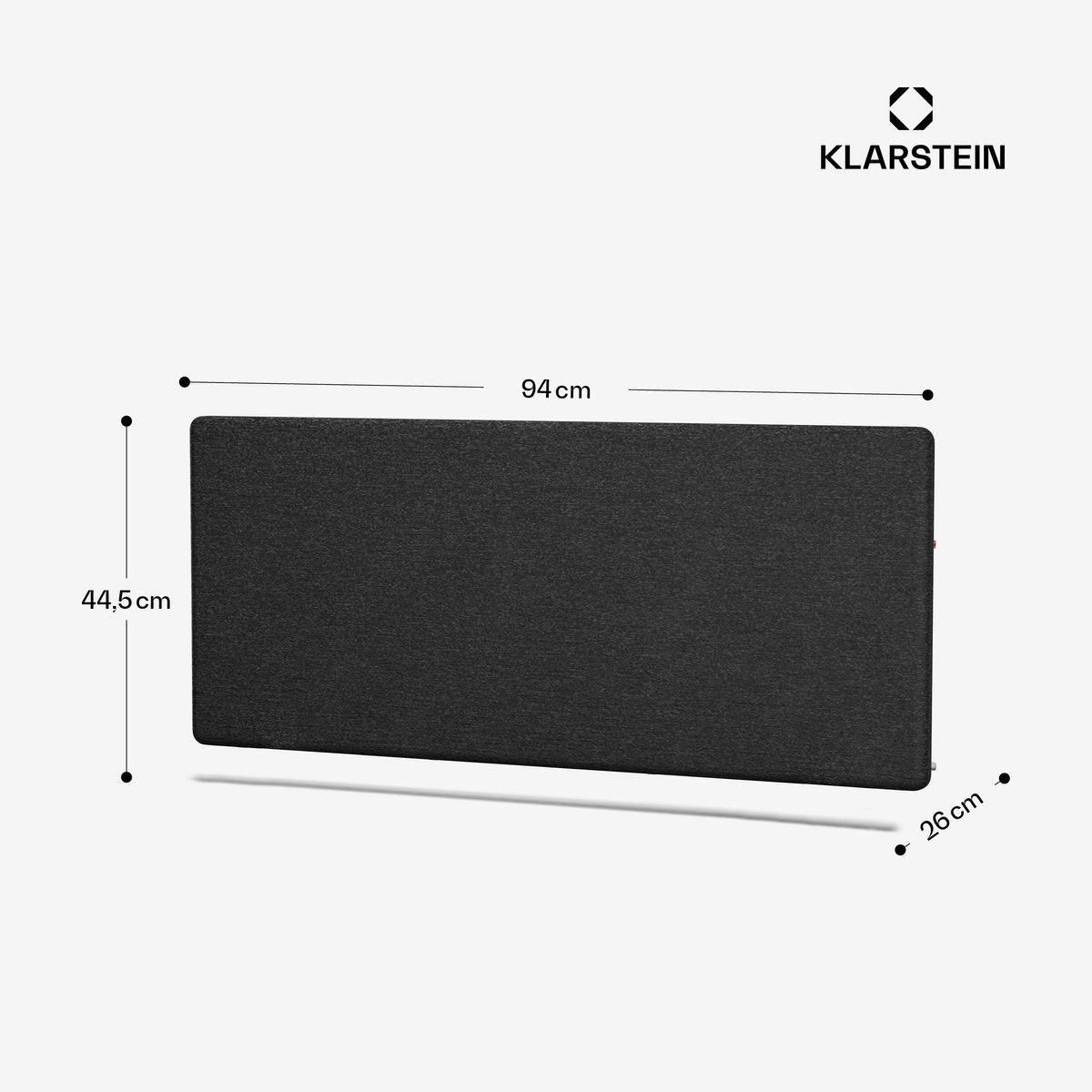 Blumfeldt ThermaTouch Convectorverwarming – 2000 W Elektrische Verwarming, Nauwkeurige Thermostaat, 24u Timer, IP24, Oververhittingsbeveiliging, Wand/Staand, 20 m², Donkergrijs