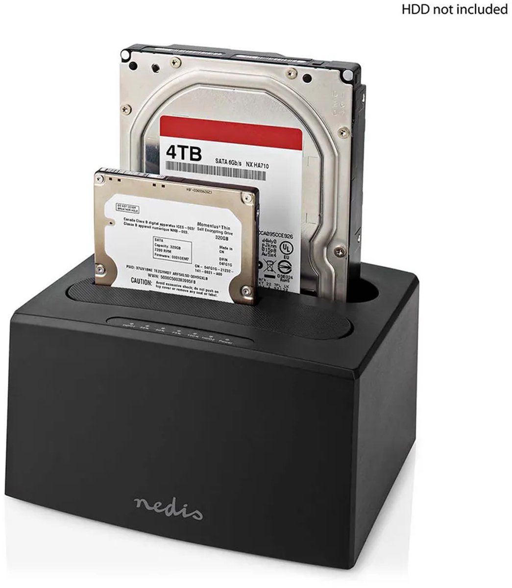 Docking Station voor Harde Schijf | USB 3.2 Gen1 | USB Type-A | 2 Schijven | 2.5 / 3.5 | USB 3.2 G