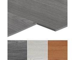 PVC vinylvloer night oak zelfklevend 18 stuks 91,5×15,2 cm