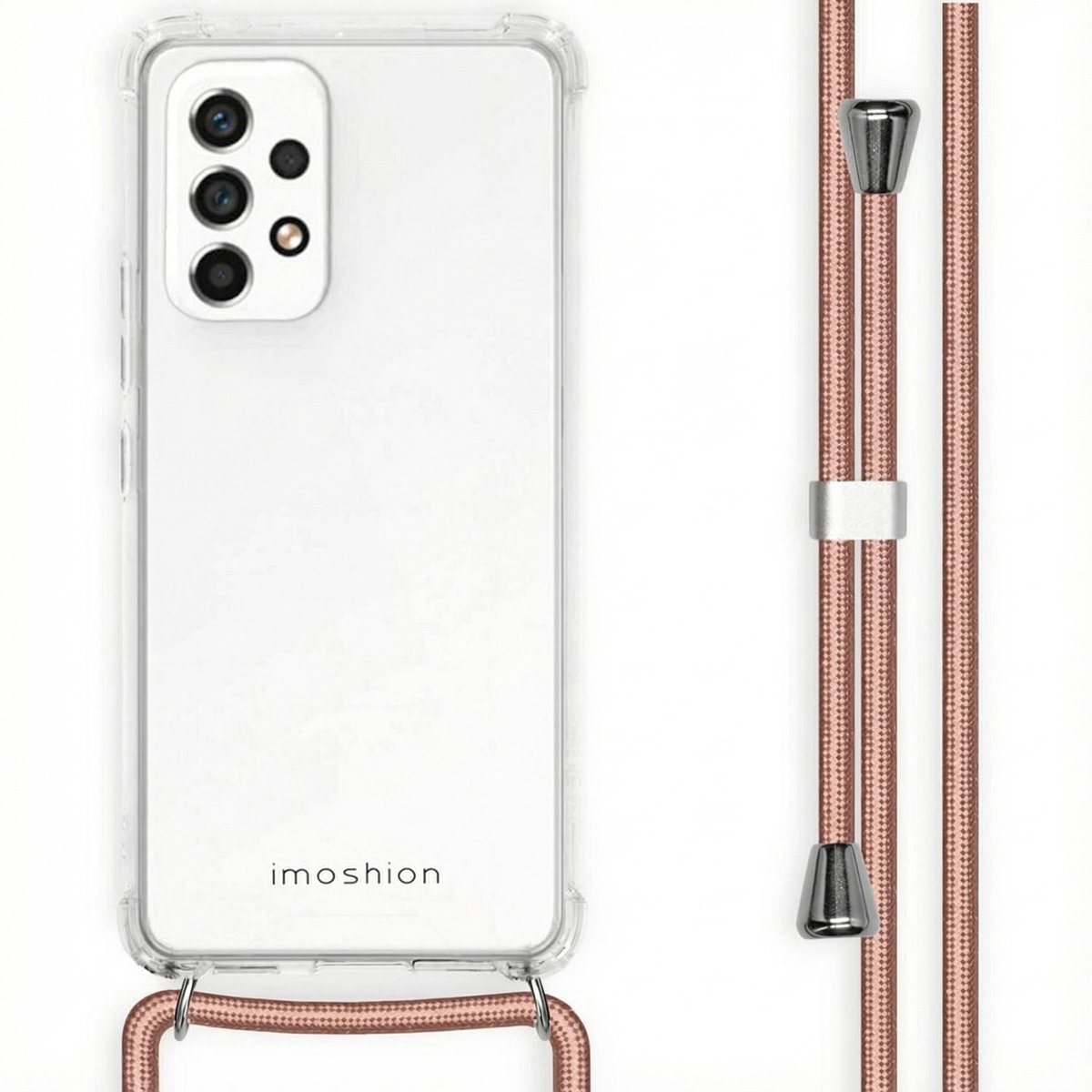 imoshion Hoesje - Geschikt voor Samsung Galaxy A53 - Backcover met koord - Rosé Goud