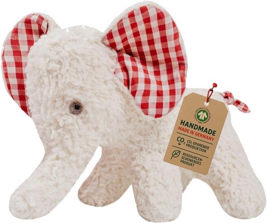 Knuffeldoek Olifantje Beige - GOTS Gecertificeerd Pluche Speelgoed Voor Baby's — afbeelding 5