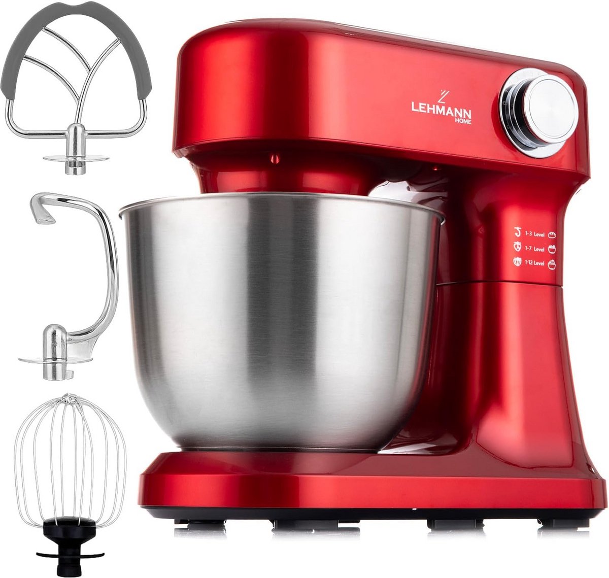 Krachtige Keukenrobot met 5L Kom en Accessoiresets - 1500W