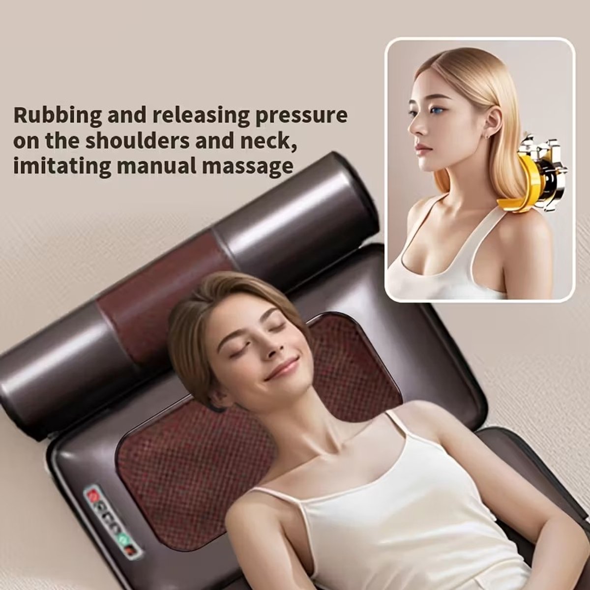 Shiatsu Massagestoel met Warmtefunctie en 5 Massage Modi - afbeelding 3