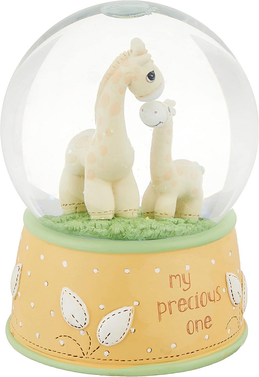 Muzikale Sneeuwbol met Giraffe en Brahms' Lullaby Melodie