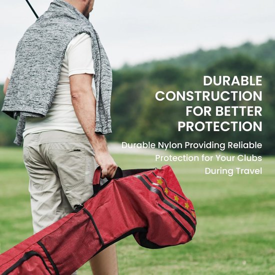 Lichte Golf Tas voor 10 Clubs - Waterdichte Weekendtas met Rits — afbeelding 5