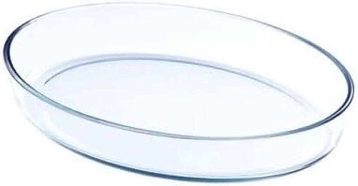 Ovale Ovenschaal van Glas voor Oven, Magnetron en Vriezer - Grote Serveerschaal