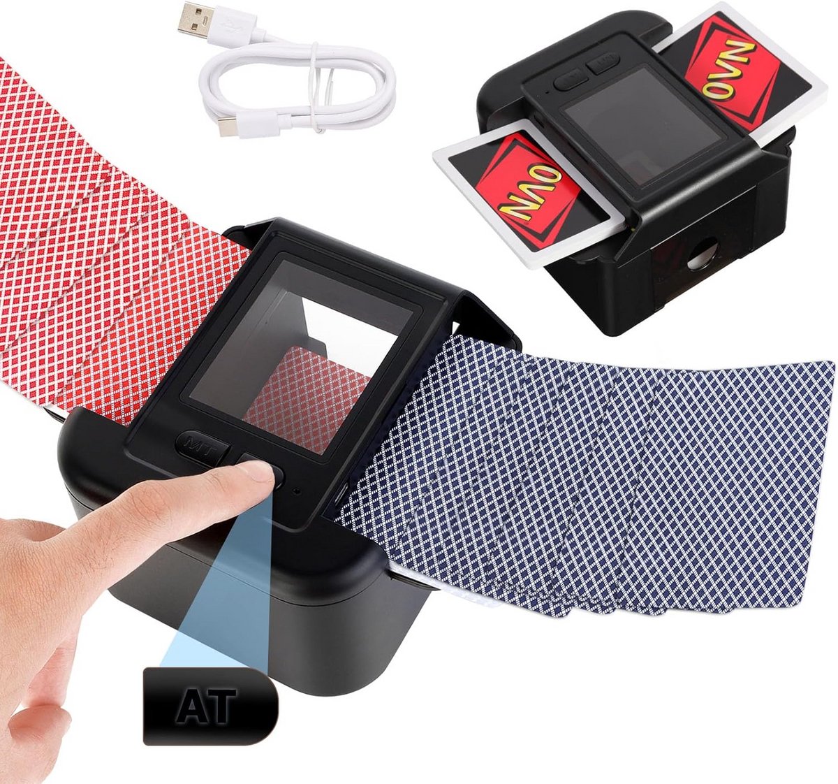 Automatische Kaartmixer voor Kaartspellen - Elektrische Shuffler voor Poker en Bordspellen