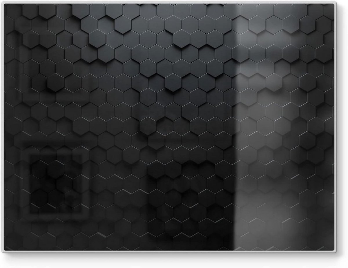 Grote Glazen Snijplank 40x30 cm met 3D Structuur - Hygiënisch en Antislip