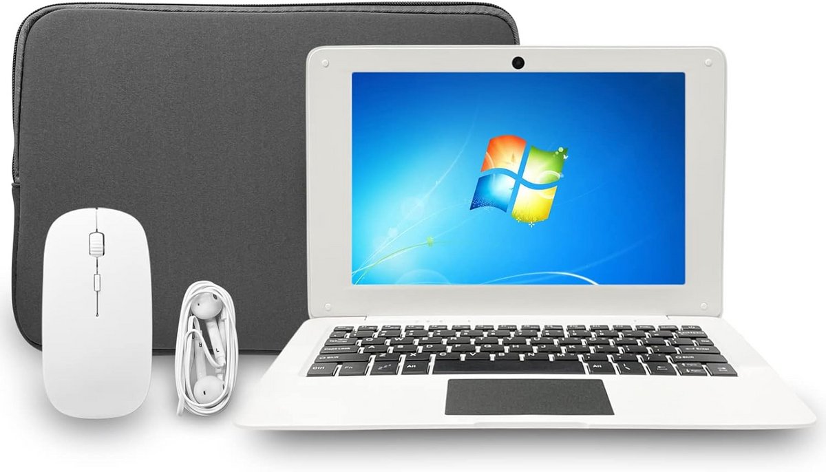 10.1 inch Full HD Windows Laptop - Compact & Dun met 64GB Opslag en Accessoires