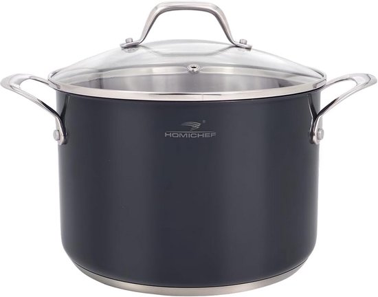 KOLHGNSE Kookpan, soeppan met deksel, 35/50/70 liter, goulashketel, campingkookpan, roestvrij staal, pan, kookpan, dikte 0,4 mm (50 liter