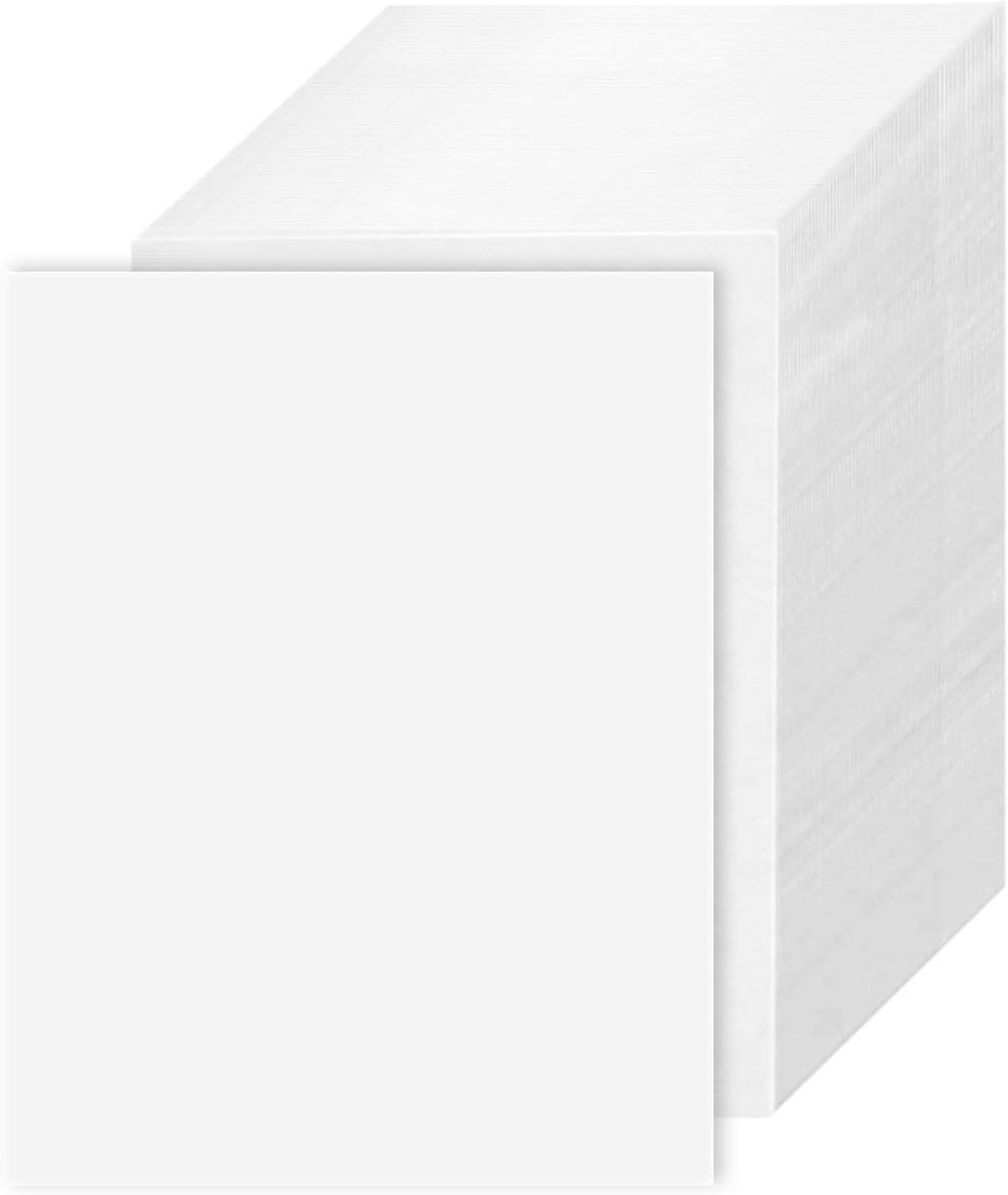100 Stuks Witte blanco ansichtkaarten A6 350 g/m² stevig papier