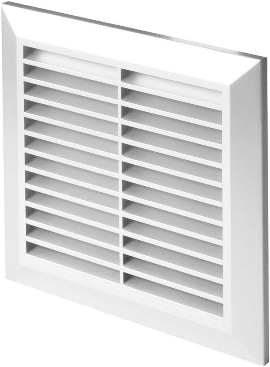 Rond Afsluitrooster Ventilatie Ø 150 mm Wit Voor Buitenmuur