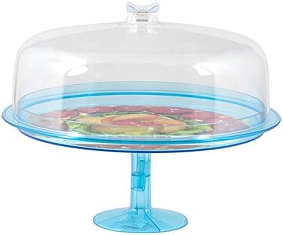 Taartplateau met Glazen Stolp - 34 cm - Serveerschotel voor Taarten en Gebak