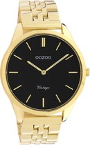 OOZOO Vintage series - Gouden horloge met gouden roestvrijstalen armband - C9987 - Ø38