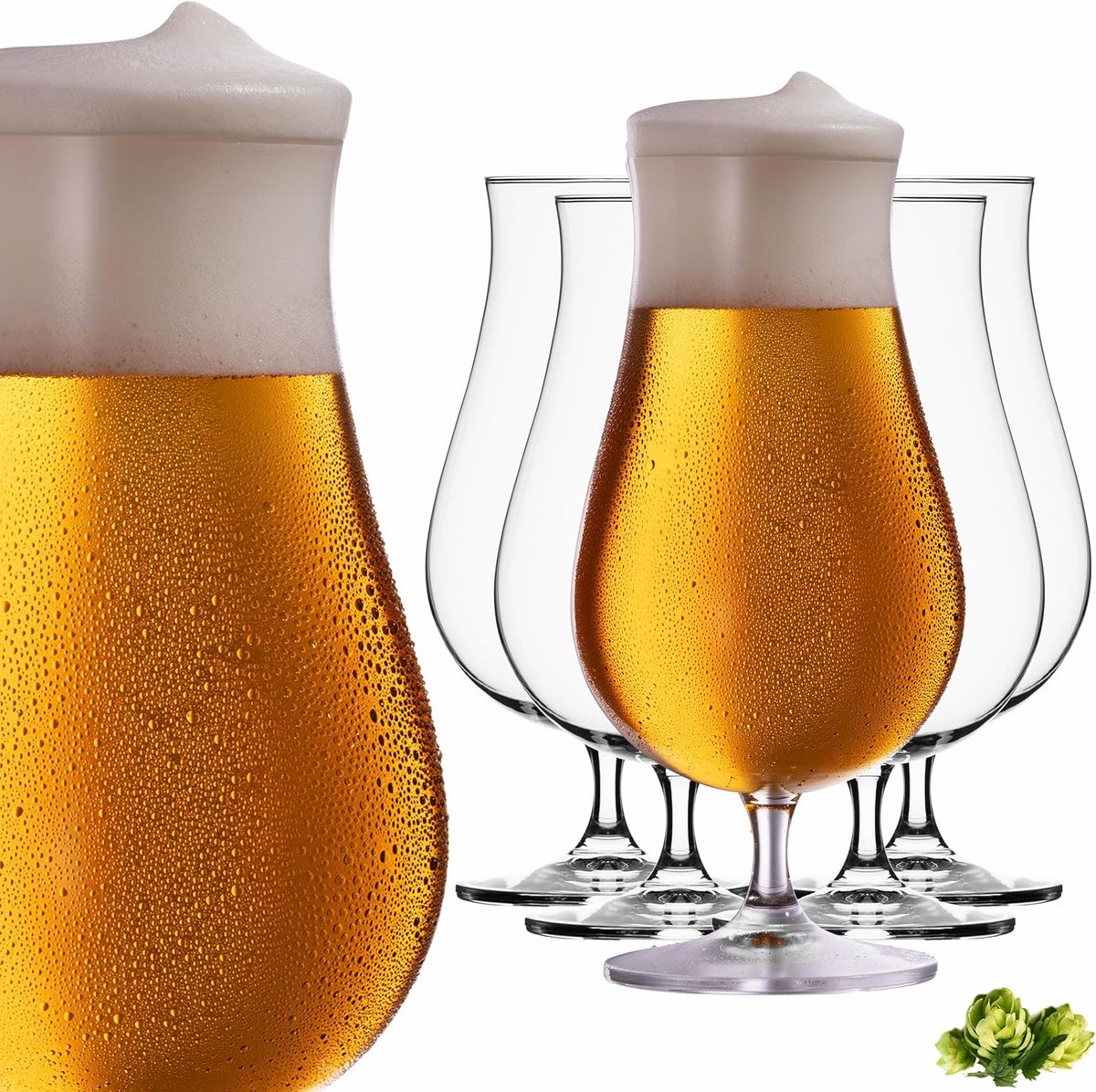 Set van 6 Pilsglazen 500 ml - Elegant Bierglas van Kwaliteitskristalglas