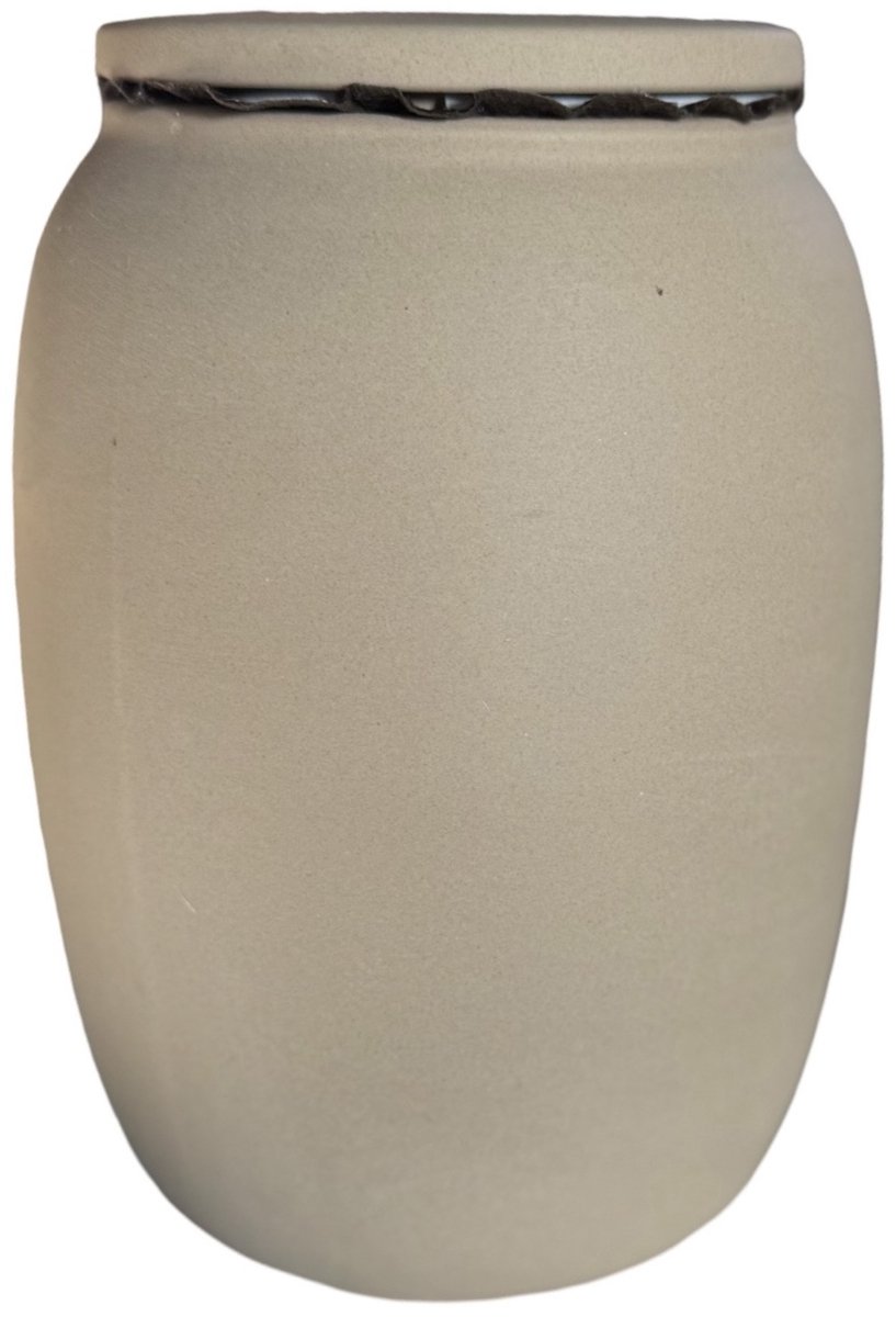 Mat beige urn – Japandi stijl – 600 ml