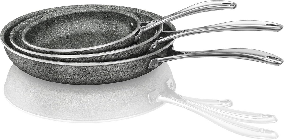 3-delige Koekenpan Set met Anti-aanbaklaag, Aluminium Koekenpannen