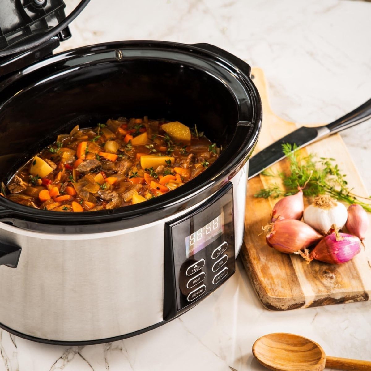 RVV® Slowcooker met Timer 6L Roestvrij Staal - afbeelding 3