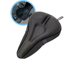Dyken Zadelhoes Fiets - Gel Fietszadelhoes - Zadeldek - met Waterdichte Regenhoes - Smalle Zadels - Zwart