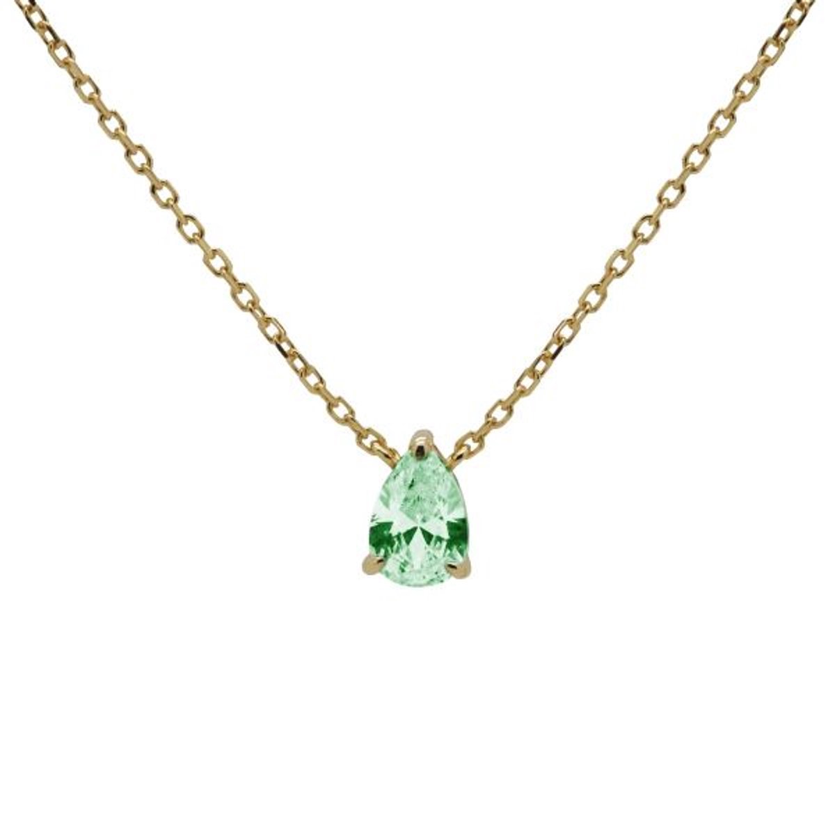 Karma Collier Druppel Licht Groen Goud
