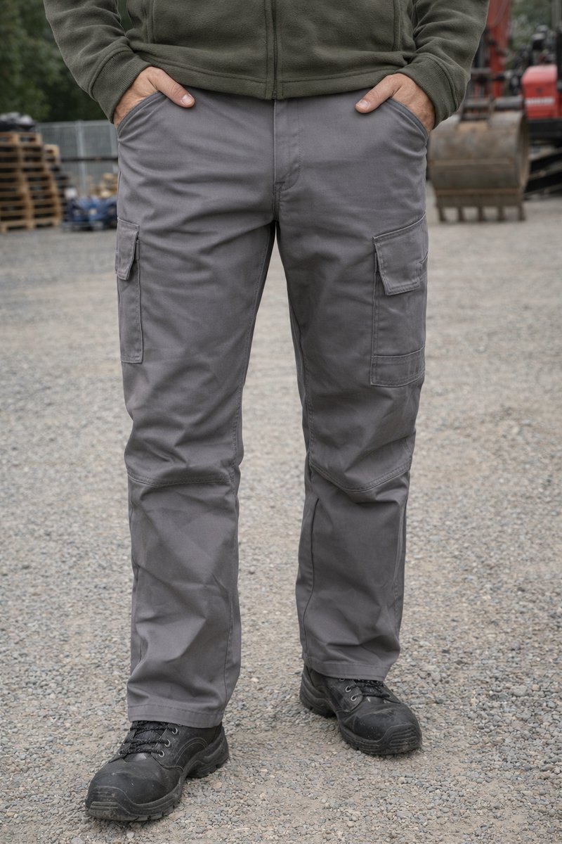 Werkbroek Snickers Service Line Trousers Grijs 1800 – Maat 36 – Comfortabele Werkbroek met Cargozakken
