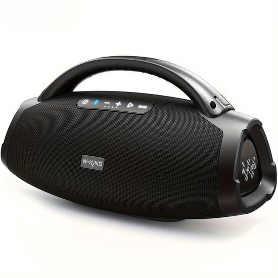Boombox Bluetooth Speaker 200W IPX7 Waterdicht Draagbaar 24u Batterij 3-Way 5-Drivers Karaoke Powerbank