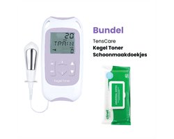 TensCare - Kegel Toner met reinigingsdoekjes bundel | Bekkenbodemtrainer | Ideaal voor Herstel na de Bevalling | Pelvic Floor Trainer | Behandeling van Incontinentie | Bekkenbodem trainer | bekkenbodemtrainer apparaat | Postnataal herstel