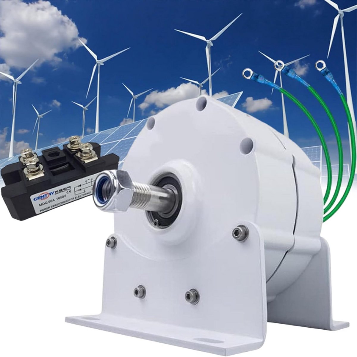12000W 3-Fase Permanente Magneet Generator voor Woonhuis en Buiten | 12V/24V/48V/220V