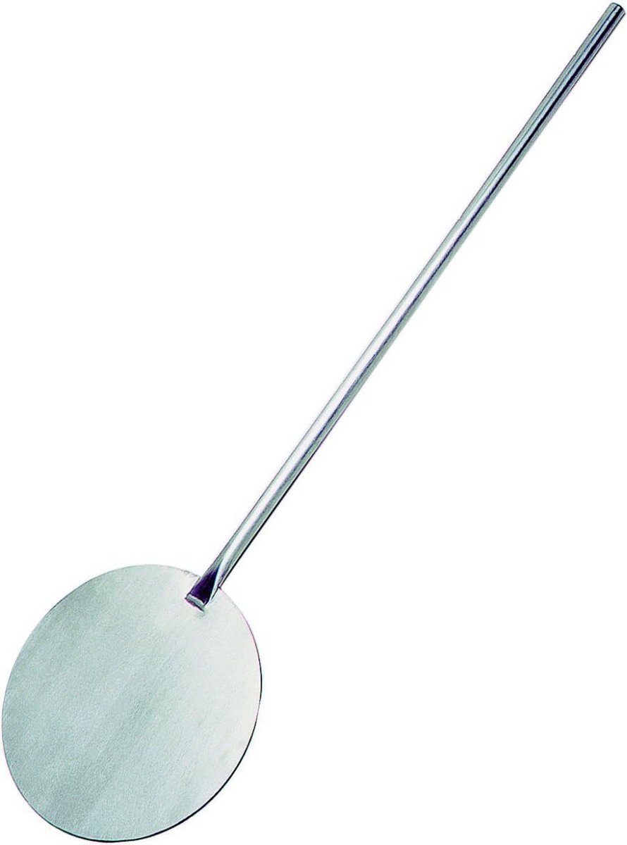 Ronde Pizzaschep 20 cm - Broodschuiver & Pizzaschep van Chroomnikkelstaal