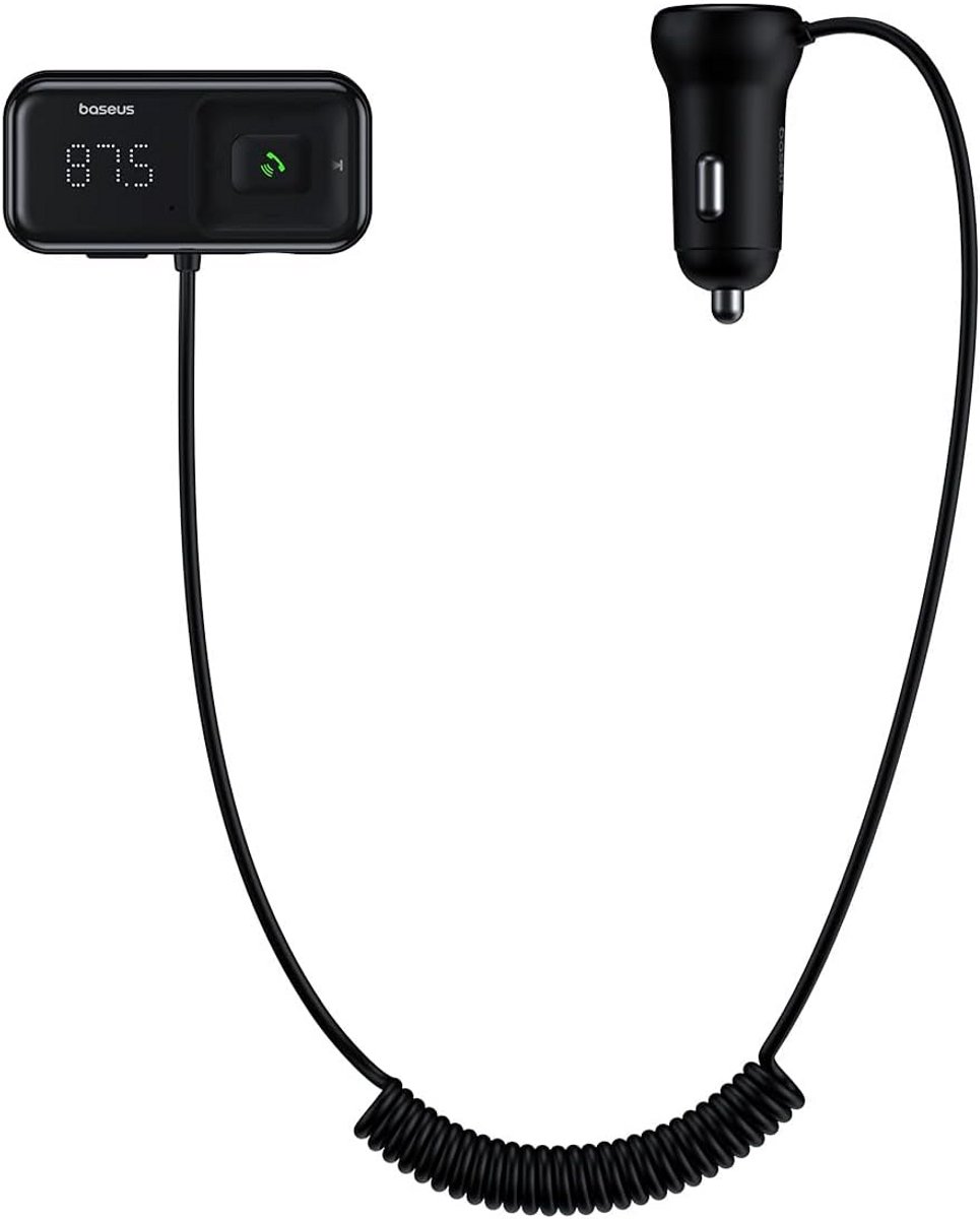 Bluetooth FM Transmitter Auto MP3 Speler met USB Oplader - Zwart