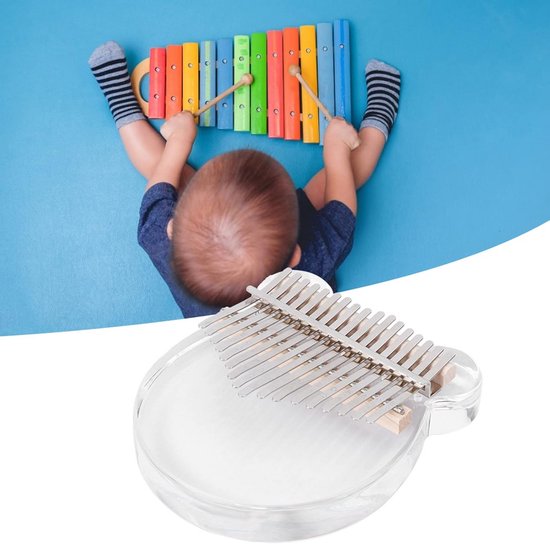 Transparante Acryl Kalimba Vingercello voor Beginners van Merkloos — afbeelding 2