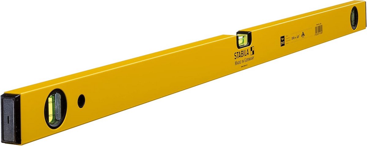 Waterpas Aluminium 100 cm met 3 Libellen - Nauwkeurig en Duurzaam Gereedschap