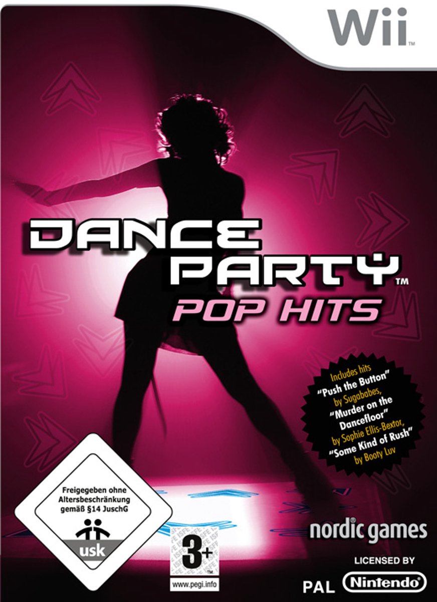 Dance Party Pop Hits - game only (Nintendo wii tweedehands game)