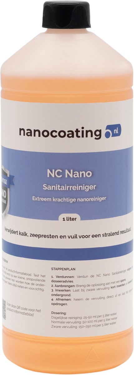 NC Nano Sanitairreiniger – Badkamerreiniger | Kalkverwijderend | Hygiënisch Schoon