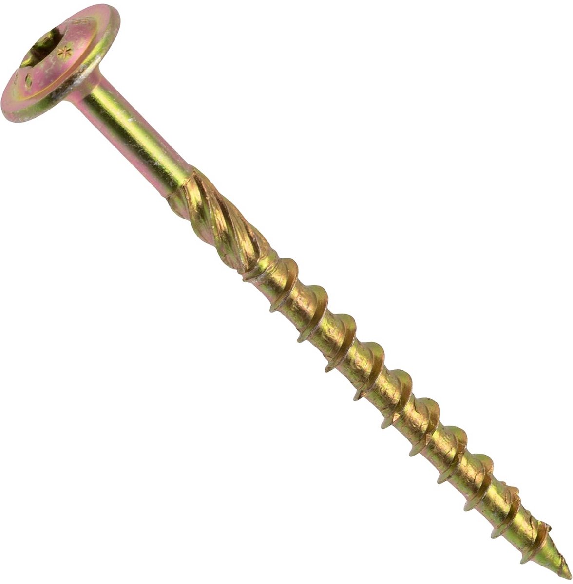 Set van 50 Houtschroeven Ø6x80mm met Brede Kop - Verzinkt Staal voor Timmerwerk en Platen