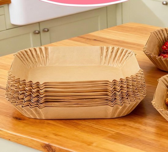 100 Stuks Bakpapier Voor De Ninja Double Stack SL300EU Airfryer Airfryer Bakpapier Voor De Ninja Foodi Dual Zone 7 6l Airfryer Airfryer Bakpapier Airfryer Accessoires Voor De Ninja Sl300eu