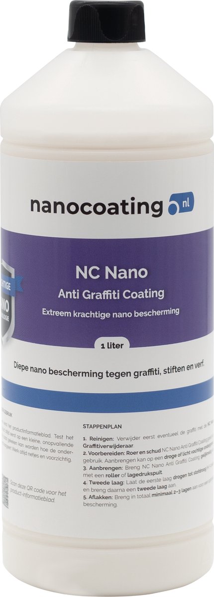 NC Nano Anti Graffiti Coating – Oppervlaktebescherming | Transparant | Anti-graffiti