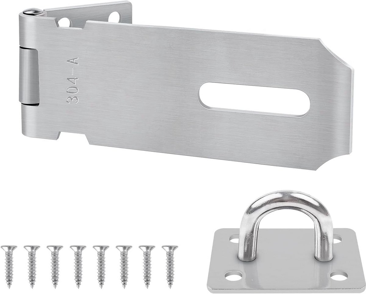 Robuuste RVS Hangslot Grendel 10 cm voor Maximale Beveiliging