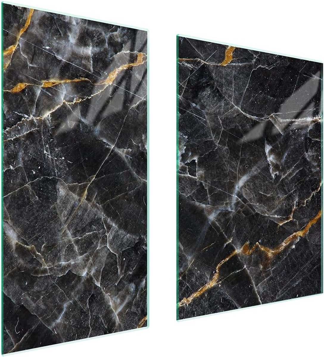 Universele Set van 2 Dekplaten voor Fornuis van Gehard Glas - Multifunctioneel