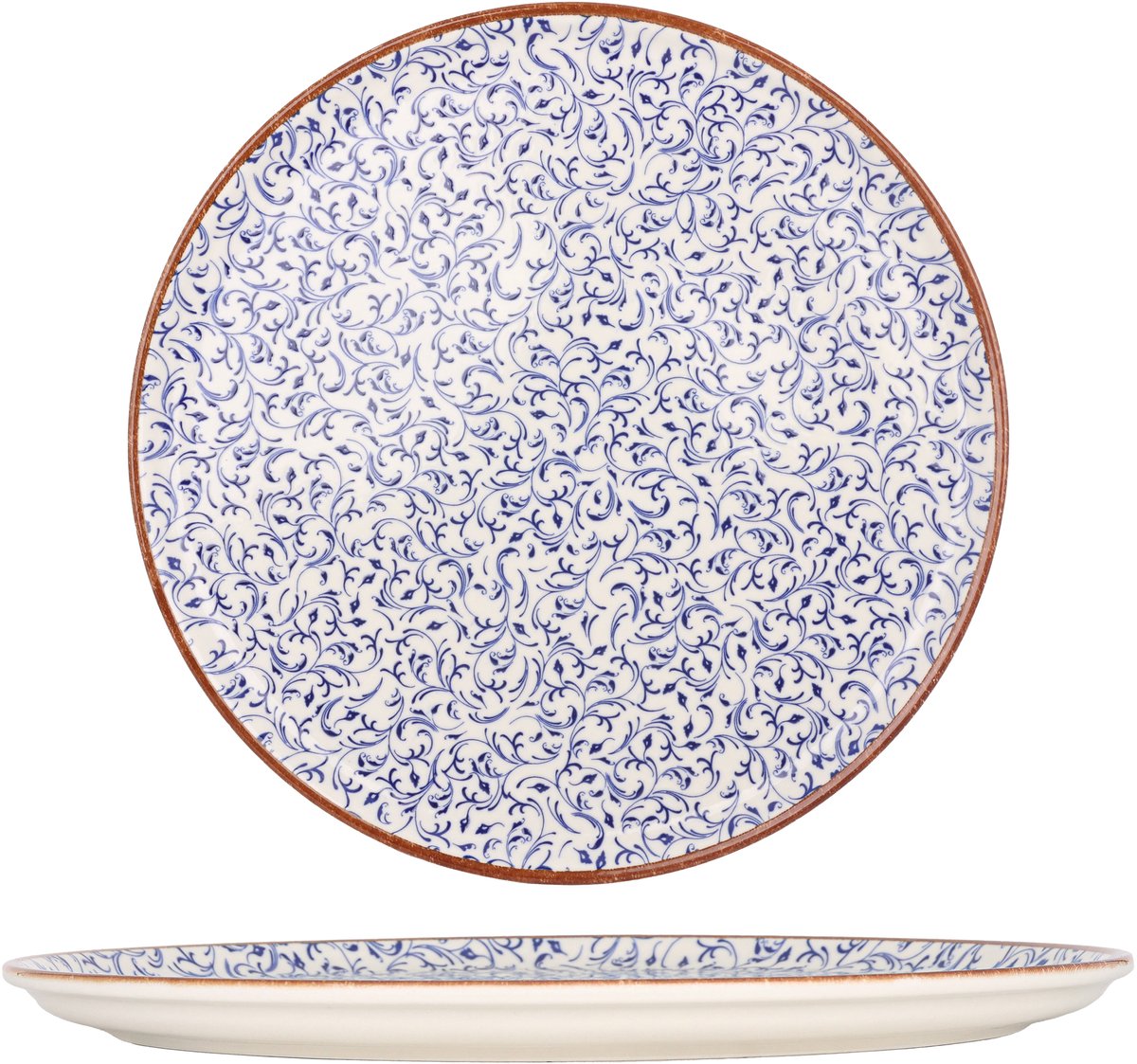 By Bone Pizzabord - Edera - Porselein - 32 cm - set van 2