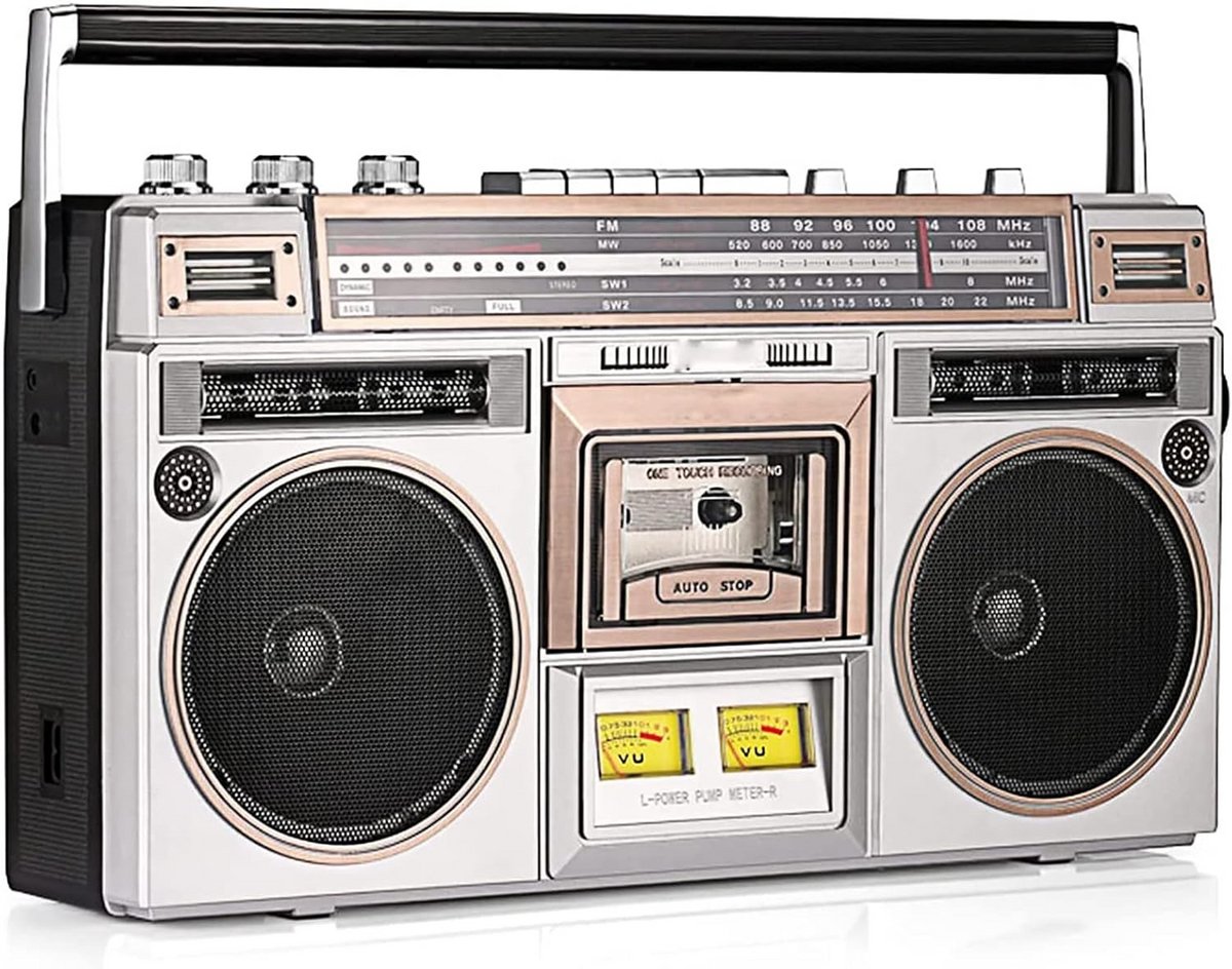 Draagbare Cassettespeler met Radio, USB/SD en Opnamefunctie