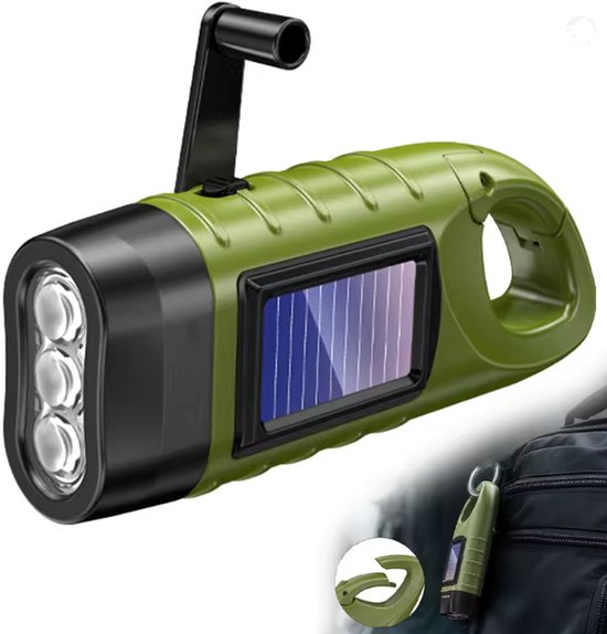 Flinq Opwindbare Zaklamp/knijpkat 2-pack