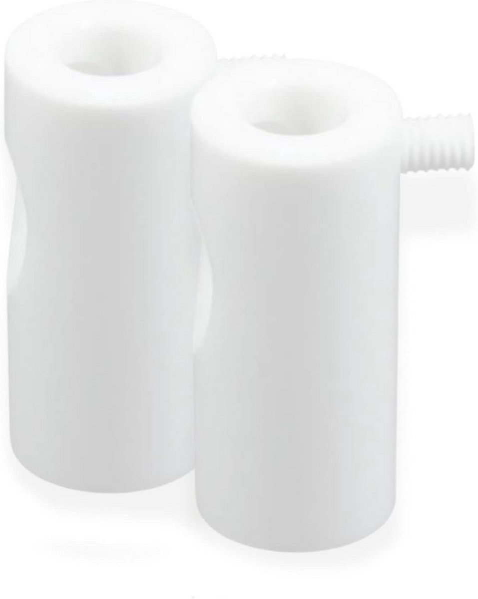 Set van 2 Witte Plafondhaken voor Verplaatsen/Decoreren van Hanglampen