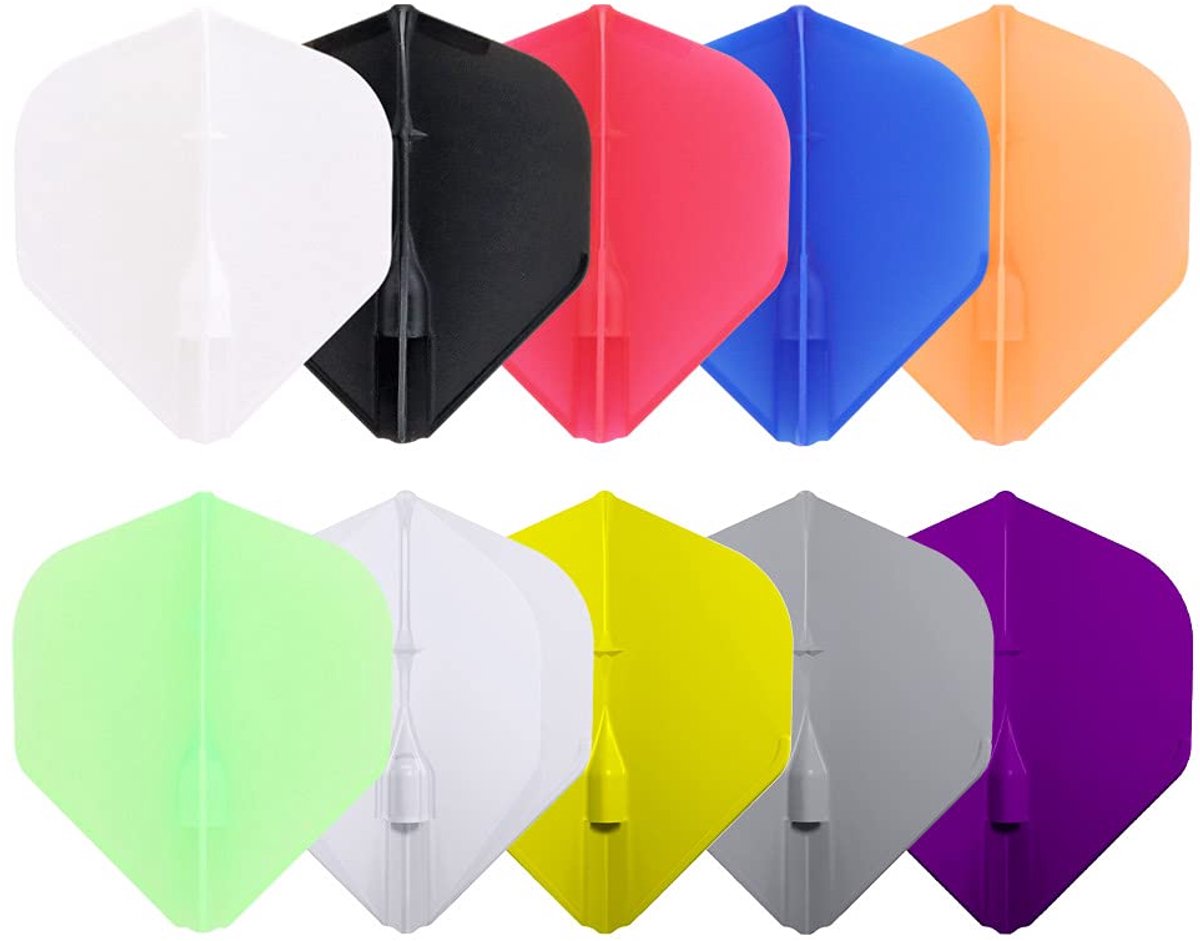 IMPERATORIS® Dart Flights Set - Dartpijlen Accessoires - Standaard Vorm - Extra Sterk - Voor Softtip en Steeltip Darts - Set van 10