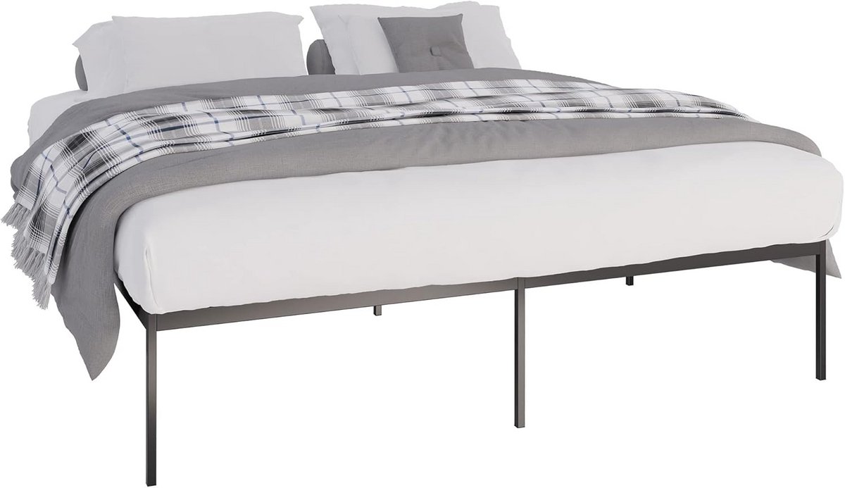 Sterk Metalen Bedframe - Zwart - 200x180 cm - Robuust & Ruime Opbergruimte