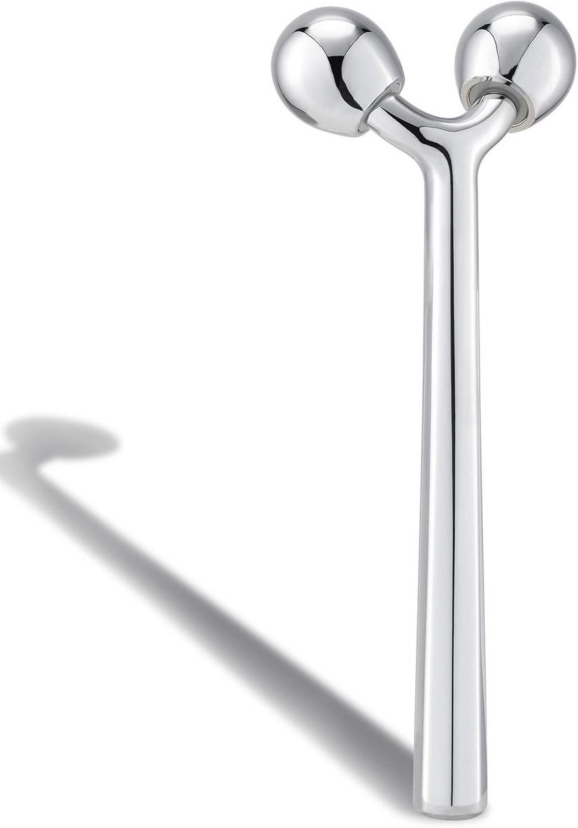 Gezichtsmassage Roller 3D Metaal - Anti-Aging, Huid Lifting & Vermindert Wallen