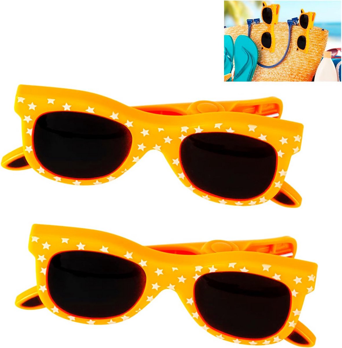 2x Grote Strandlaken Clips - Duurzame Handdoekhouders voor Strandstoel en Zwembad
