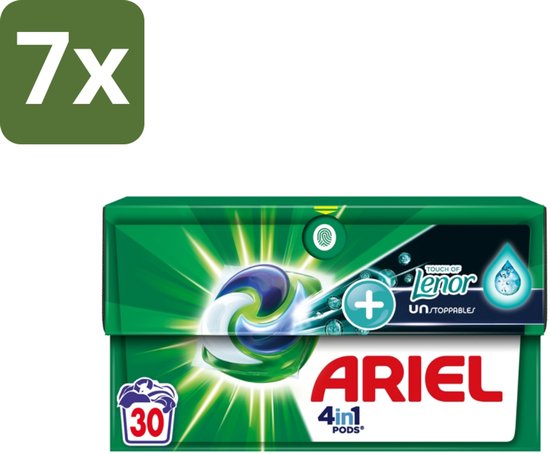 Ariel Rll Ariel – 4in1 Pods – Lenor Unstoppables – 30 wasbeurten - Bulkverpakking ...